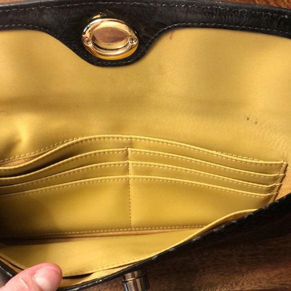 Hobo leather snakeskin clutch/wallet/cardholder - Picture 2 of 10